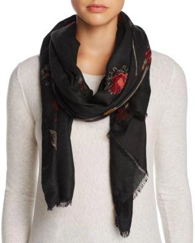 Lex & Luna Roses Scarf - 100% Exclusive In Black