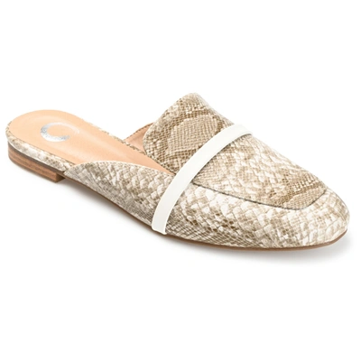 Journee Collection Collection Women's Reneye Flat In Beige