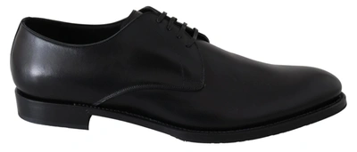 Dolce & Gabbana Black Leather Sartoria Hand Made Shoes