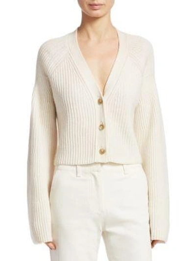 Elizabeth And James Ribbed Wide Sleeve Sweater In Ivory