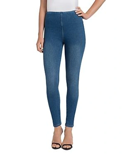Lyssé Toothpick Denim Leggings In Mid Wash