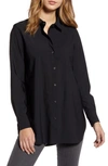 Lyssé Plus Size Schiffer Button-down Shirt In Black