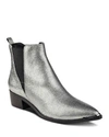Marc Fisher Ltd Yale Metallic Leather Pointed Toe Chelsea Booties - 100% Exclusive In Pewter