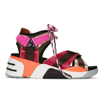 Marc Jacobs Somewhere Sporty Open-toe Sandals In Raspberry