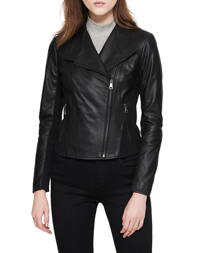 Marc New York Felix Best Seller Asymmetric-zip Leather Moto Jacket In ...