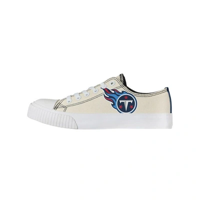 Foco Cream Tennessee Titans Low Top Canvas Shoes