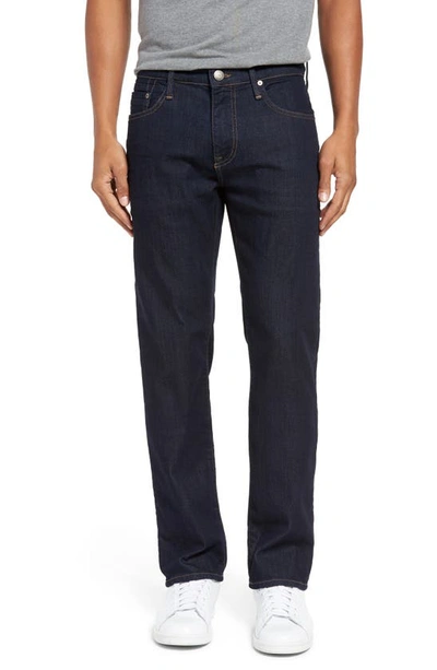 Mavi Zach Straight Fit Jeans In Rinse Portland In Deep Indigo Brooklyn