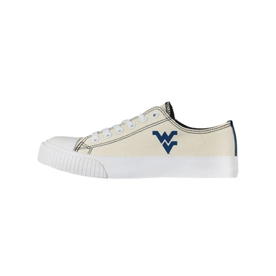 Foco Cream West Virginia Mountaineers Low Top Canvas Shoes