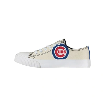 Foco Cream Chicago Cubs Low Top Canvas Shoes