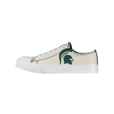 Foco Cream Michigan State Spartans Low Top Canvas Shoes