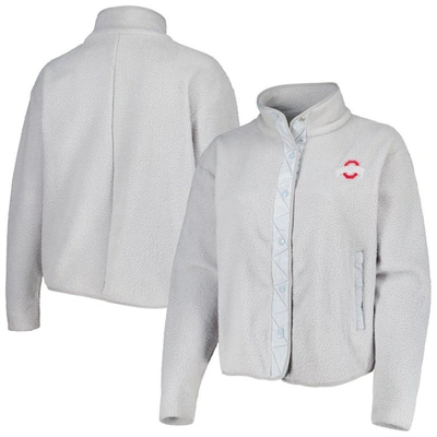 Profile Gray Ohio State Buckeyes Wheelhouse Sherpa Full-snap Jacket