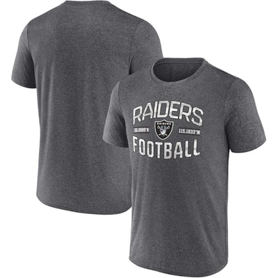 Fanatics Branded Heathered Charcoal Las Vegas Raiders Want To Play T-shirt