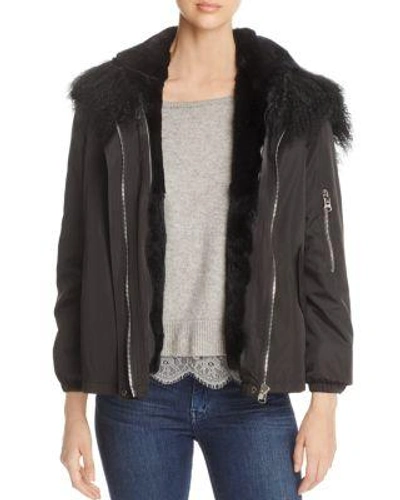 Maximilian Furs Rabbit Fur Lined Jacket - 100% Exclusive In Black