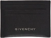 Givenchy Grained Leather Card Holder In Black