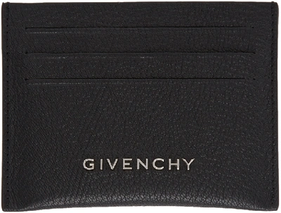 Givenchy Grained Leather Card Holder In Black
