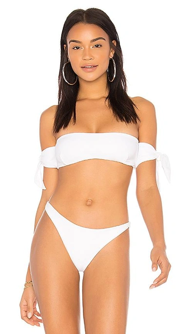 Midsommar Swim Sunset Bikini Top In White