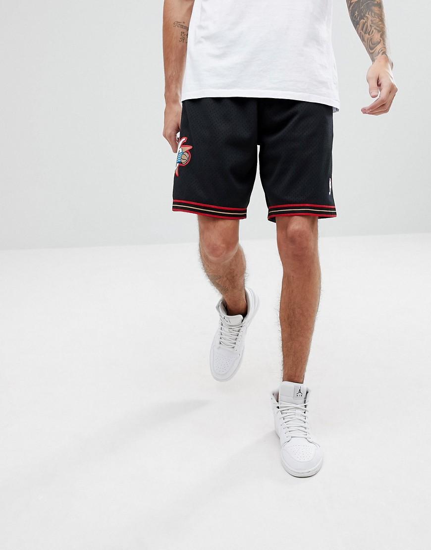 76ers black shorts