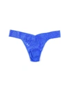 Hanky Panky Plus Size Daily Lace™ Original Rise Thong In Blue