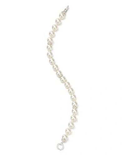 Nadri Simulated Pearl Bracelet In White