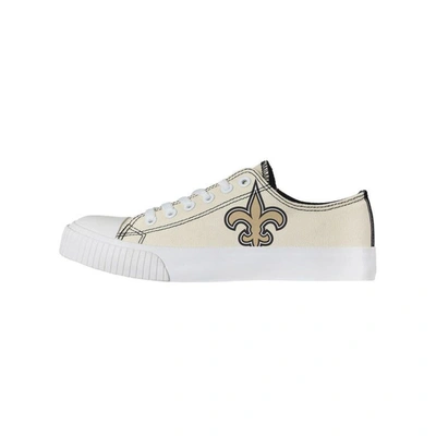 Foco Cream New Orleans Saints Low Top Canvas Shoes