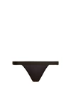 Negative Underwear Silky Semi-sheer Thong In Black