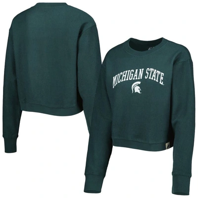 League Collegiate Wear Green Michigan State Spartans Classic Campus Corded Timber Sweatshirt