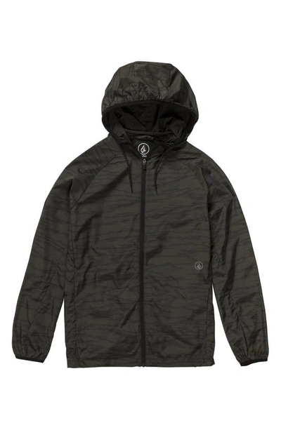 Volcom Stone Light Hooded Jacket In Camouflage