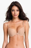 On Gossamer 'bump It Up' Underwire Push-up Bra In Mocha