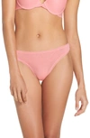 On Gossamer 'hip-g' Mesh Thong In Strawberry