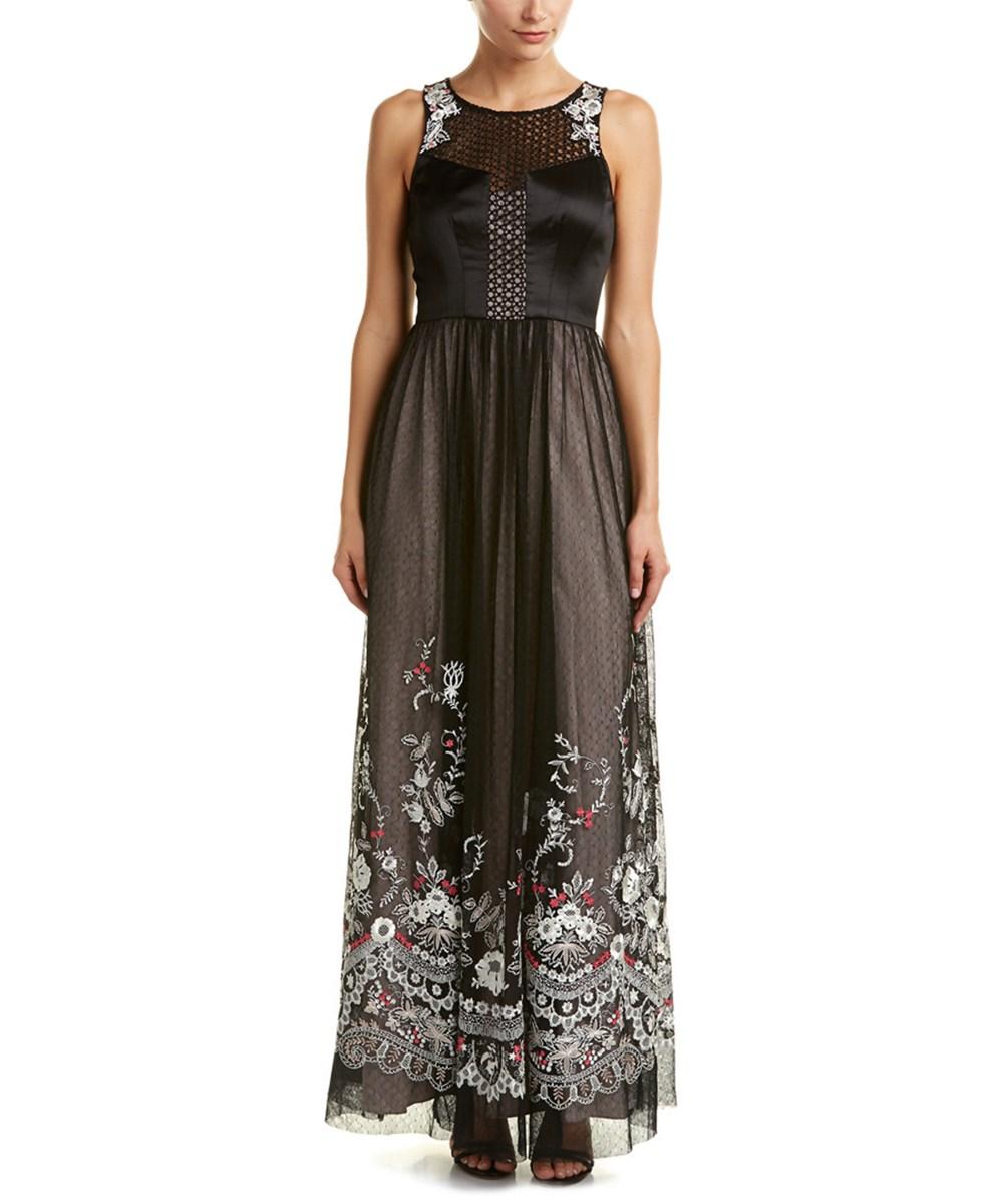 karen millen embroidered maxi dress