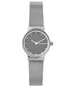 Skagen Women's Freja Stainless Steel Mesh Bracelet Watch 26mm In Silver