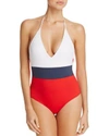 Tavik Chase One Piece Swimsuit In White
