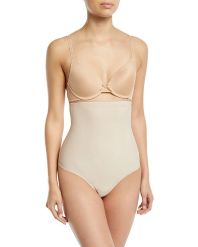 Tc Fine Intimates High-waisted Moderate Control Thong In Cupid Nude