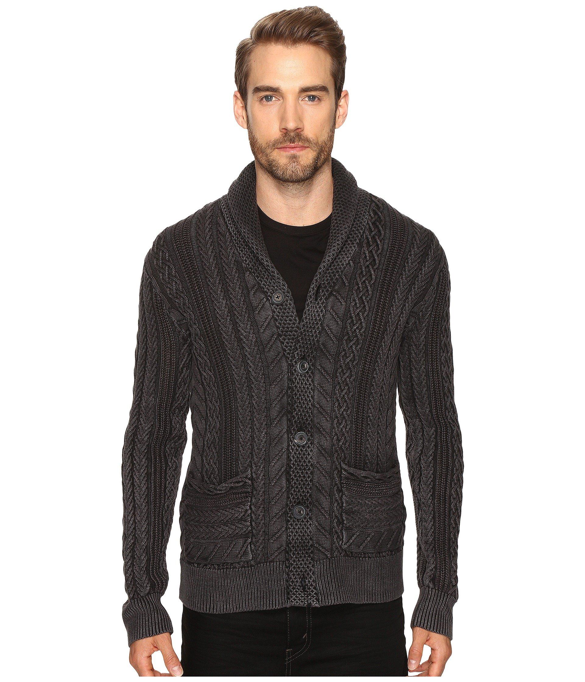 cable shawl cardigan