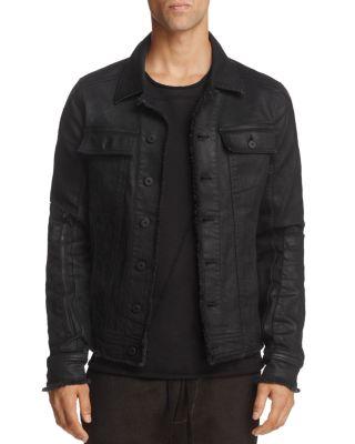 waxed denim jacket mens