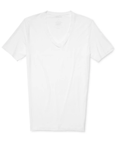 Tommy John Second Skin Micromodal Deep V-neck Undershirt In White