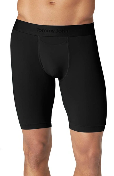 Tommy John Air Stretch Mesh Boxer Briefs In Black