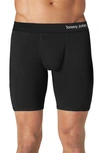 Tommy John Cool Cotton Performance Boxer Briefs In Black