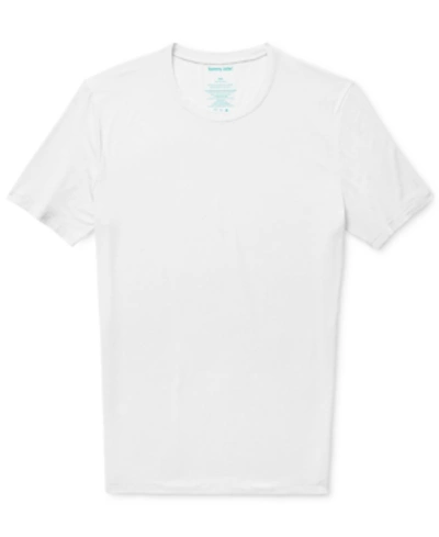 Tommy John Men's Stay-tucked Crew-neck T-shirt In White