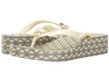 Tory Burch Wedge Flip Flop In Piazza/new Ivory