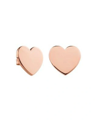 Tous Heart Stud Earrings In Rose