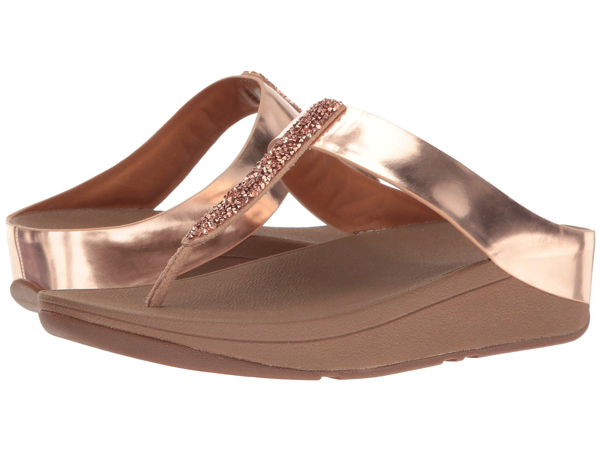 rose gold fitflop sandals