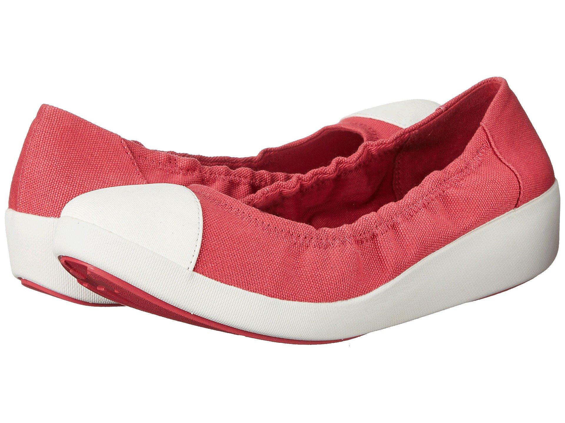 at ringe Konsultation cafeteria Fitflop F-pop Ballerina Canvas™ In Raspberry | ModeSens