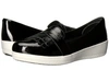 Fitflop Fringey Sneaker Loafer In Black Patent