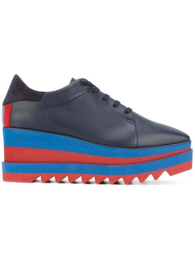 Stella Mccartney Sneak-elyse Platform Shoes In Blue