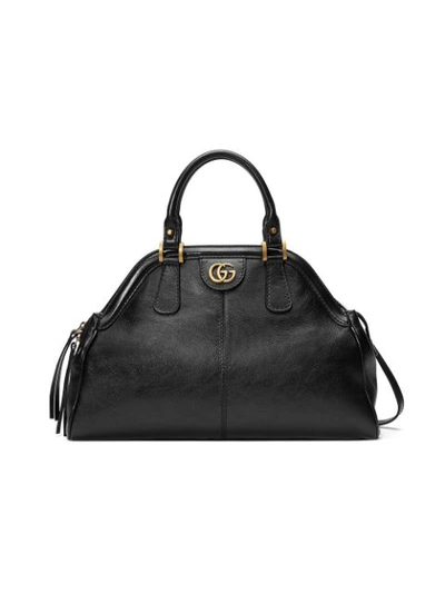 Gucci Medium Re(belle) Leather Satchel - Black In Nero