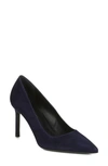 Via Spiga Women's Nikole Suede Pointed Toe High-heel Pumps In Midnight Suede