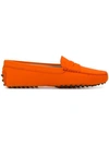 Tod's Gommino Loafers In Orange