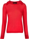 Simone Rocha Bow Detail Jumper In Red