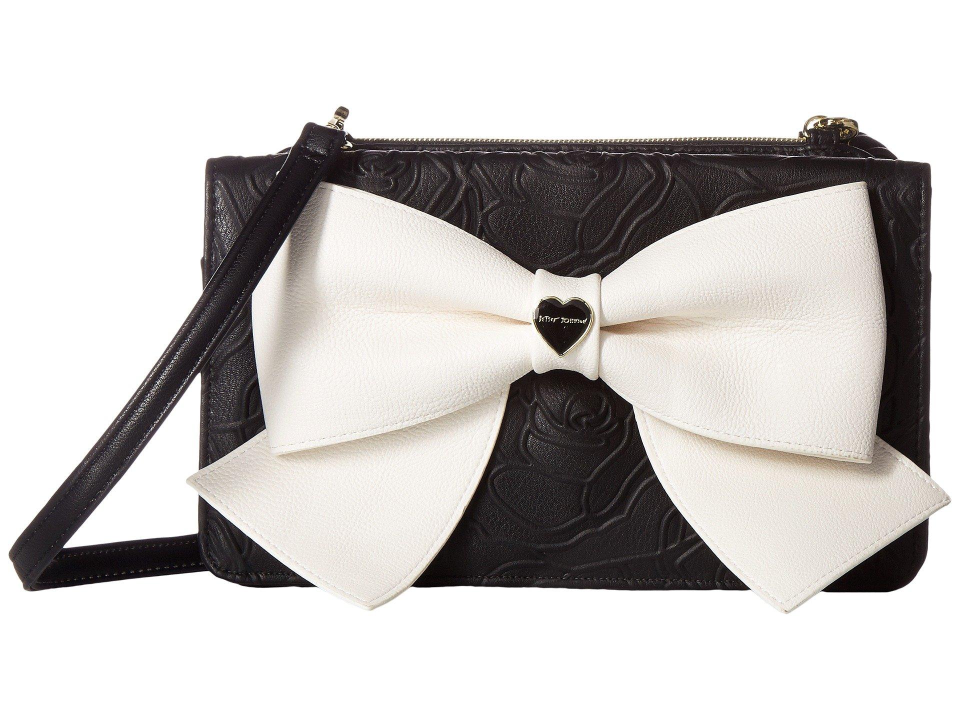 betsey johnson bow crossbody